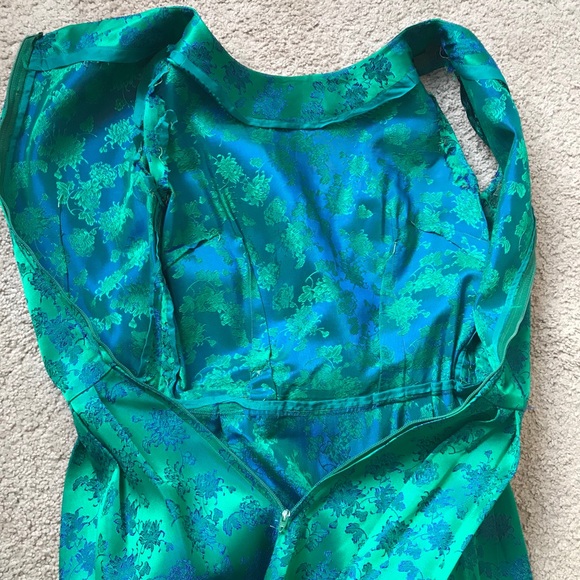 Vintage Floral Holiday Handmade Cocktail Dress - Picture 4 of 8